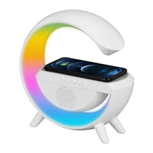 Load image into Gallery viewer, Smart LED RGB Night Light Atmosphere Lamp Bedside Bluetooth Speaker Wireless Charger Children Sleep Bedroom Decor Desk Lamps