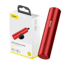 Load image into Gallery viewer, Baseus Car Safety Hammer Auto Emergency Glass Window Breaker Seat Belt Cutter Life-Saving Escape Car Emergency Tool