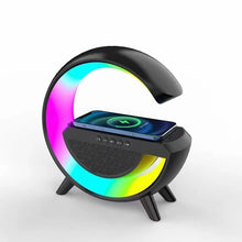 Load image into Gallery viewer, Smart LED RGB Night Light Atmosphere Lamp Bedside Bluetooth Speaker Wireless Charger Children Sleep Bedroom Decor Desk Lamps