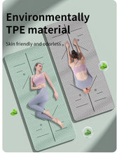Load image into Gallery viewer, Yoga Mat Non Slip, Eco Friendly Fitness Exercise Mat with Carrying Strap,Pro Yoga Mats for Women,Workout Mats for Home, Pilates