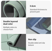 Load image into Gallery viewer, Yoga Mat Non Slip, Eco Friendly Fitness Exercise Mat with Carrying Strap,Pro Yoga Mats for Women,Workout Mats for Home, Pilates