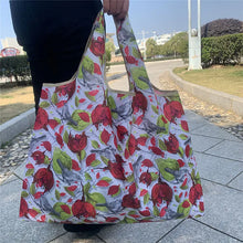 Load image into Gallery viewer, Reusable Grocery Bags Large-capacity Portable Tote Shoulder Bag Lightweight Print Handbag For Shopping Durable Nylon Shopper Bag