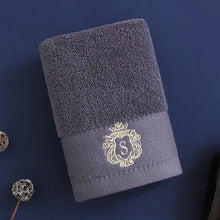 Load image into Gallery viewer, Inyahome Set of 1/4/6/10 Monogrammed Towels Sets Embroidered Luxury Large Bath Hand Face Towels Sets Personalized Gift Towels