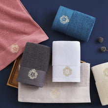 Load image into Gallery viewer, Inyahome Set of 1/4/6/10 Monogrammed Towels Sets Embroidered Luxury Large Bath Hand Face Towels Sets Personalized Gift Towels