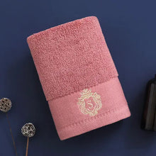 Load image into Gallery viewer, Inyahome Set of 1/4/6/10 Monogrammed Towels Sets Embroidered Luxury Large Bath Hand Face Towels Sets Personalized Gift Towels