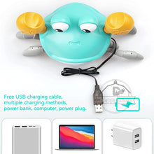 Load image into Gallery viewer, Crawling Crab Baby Toys with Music LED Light Up Musical Toys for Toddler Automatically Avoid Obstacles Interactive Toys for Kids