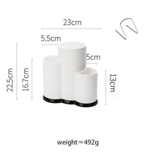 Charger l'image dans la galerie, MDZF SWEETHOME Multi-Function Utensil Holder Knife Block PP Flatware Drainer Storage Box Spoon Fork Kitchen Organizer Rack