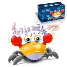 Load image into Gallery viewer, Crawling Crab Baby Toys with Music LED Light Up Musical Toys for Toddler Automatically Avoid Obstacles Interactive Toys for Kids