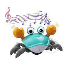 Load image into Gallery viewer, Crawling Crab Baby Toys with Music LED Light Up Musical Toys for Toddler Automatically Avoid Obstacles Interactive Toys for Kids