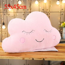 Charger l'image dans la galerie, Plush Sky Pillows Emotional Moon Star Cloud Shaped Pillow Pink White Grey Room Chair Decor Seat Cushion