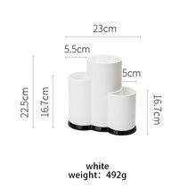 Charger l'image dans la galerie, MDZF SWEETHOME Multi-Function Utensil Holder Knife Block PP Flatware Drainer Storage Box Spoon Fork Kitchen Organizer Rack