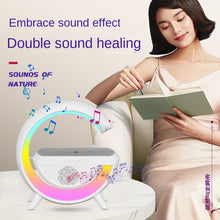 Load image into Gallery viewer, Smart LED RGB Night Light Atmosphere Lamp Bedside Bluetooth Speaker Wireless Charger Children Sleep Bedroom Decor Desk Lamps