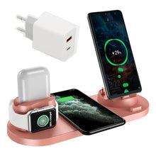 Load image into Gallery viewer, Wireless Charger 6 in 1 10w Qi Fast Stand