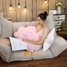 Charger l'image dans la galerie, Plush Sky Pillows Emotional Moon Star Cloud Shaped Pillow Pink White Grey Room Chair Decor Seat Cushion