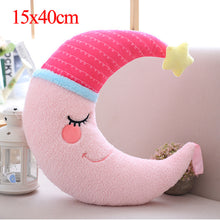 Charger l'image dans la galerie, Plush Sky Pillows Emotional Moon Star Cloud Shaped Pillow Pink White Grey Room Chair Decor Seat Cushion