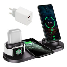 Load image into Gallery viewer, Wireless Charger 6 in 1 10w Qi Fast Stand