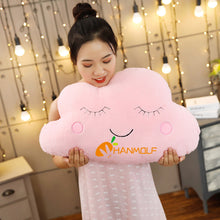 Charger l'image dans la galerie, Plush Sky Pillows Emotional Moon Star Cloud Shaped Pillow Pink White Grey Room Chair Decor Seat Cushion