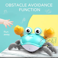 Load image into Gallery viewer, Crawling Crab Baby Toys with Music LED Light Up Musical Toys for Toddler Automatically Avoid Obstacles Interactive Toys for Kids