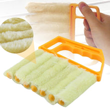 Load image into Gallery viewer, Useful Microfiber Window cleaning brush air Conditioner Duster cleaner with washable venetian blind blade cleaning cloth 40P