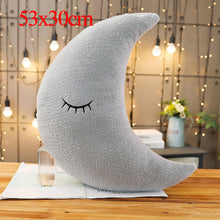 Charger l'image dans la galerie, Plush Sky Pillows Emotional Moon Star Cloud Shaped Pillow Pink White Grey Room Chair Decor Seat Cushion