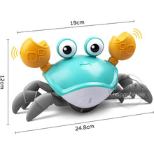 Load image into Gallery viewer, Crawling Crab Baby Toys with Music LED Light Up Musical Toys for Toddler Automatically Avoid Obstacles Interactive Toys for Kids