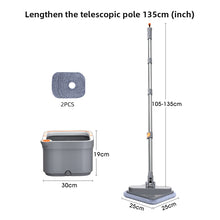 Load image into Gallery viewer, Mop with Bucket Wringer | Automatic Separation | Rotating  Squeeze Mop