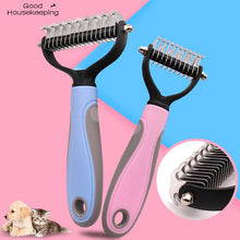 Загрузить изображение в средство просмотра галереи, Pets Fur Knot Cutter Dog Grooming Shedding Tools Pet Cat Hair Removal Comb Brush Double sided Pet Products Suppliers