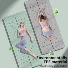 갤러리 뷰어에 이미지 로드, Yoga Mat Non Slip, Eco Friendly Fitness Exercise Mat with Carrying Strap,Pro Yoga Mats for Women,Workout Mats for Home, Pilates
