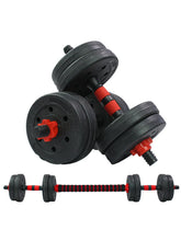 Load image into Gallery viewer, 2 IN 1 ADJUSTABLE DUMBBELLS SET, WITH BARS, MULTIFUNCTION, 10KG-50KG (KETTLEBELL HANDLE OPTIONAL), FREE SHIPPING
