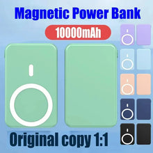 Load image into Gallery viewer, 30000mAh Portable Wireless Charger Macsafe Auxiliary Spare External Magnetic Battery Pack Power Bank For iphone Powerbank
