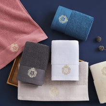 갤러리 뷰어에 이미지 로드, Inyahome Set of 1/4/6/10 Monogrammed Towels Sets Embroidered Luxury Large Bath Hand Face Towels Sets Personalized Gift Towels
