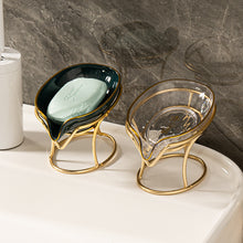 ギャラリービューアに画像を読み込む、Soap Dish Holder Light Luxury Style Creative Soap Box Household Drain Free Perforated Soap Rack Tray Bathroom Accessories
