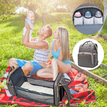 갤러리 뷰어에 이미지 로드, Moms And Dads Baby Backpack Convertible Lightweight Baby Diaper Bag Bed Multi-purpose Travel Storage Bag Baby Nappy Bag Baby Bed
