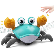 Charger l&#39;image dans la galerie, Crawling Crab Baby Toys with Music LED Light Up Musical Toys for Toddler Automatically Avoid Obstacles Interactive Toys for Kids
