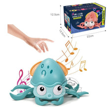 Charger l&#39;image dans la galerie, Crawling Crab Baby Toys with Music LED Light Up Musical Toys for Toddler Automatically Avoid Obstacles Interactive Toys for Kids
