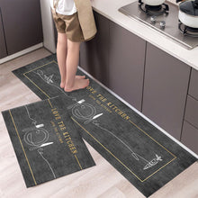 Load image into Gallery viewer, New Hot Sale Kitchen Floor Mat Tableware Pattern Entrance Doormat Bathroom Door Floormat Parlor Anti-slip Antifouling Long Rugs
