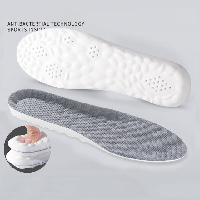 4D Massage Shoes Insoles 2023 Super Soft Running Sports Insole for Feet Baskets Shoe Sole Arch Support Orthopedic Inserts Unisex