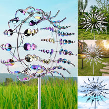 Charger l&#39;image dans la galerie, Metal Windmill Colorful Outdoor Garden Decoration  Wind Spinners Wind Catchers Collectors Courtyard Patio Lawn Free Delivery

