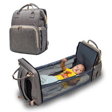 Загрузить изображение в средство просмотра галереи, Moms And Dads Baby Backpack Convertible Lightweight Baby Diaper Bag Bed Multi-purpose Travel Storage Bag Baby Nappy Bag Baby Bed
