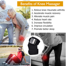 ギャラリービューアに画像を読み込む、Electric Heating Knee Massager Far Infrared Joint Physiotherapy Elbow Knee Pad Vibration Massage Pain Relief Health Care
