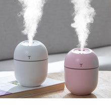 Load image into Gallery viewer, Mini Air Humidifier 200ml Aroma Essential Oil Diffuser USB Charging Ultra Low Noise Purifier Cute Cool Mist Maker for Home Car
