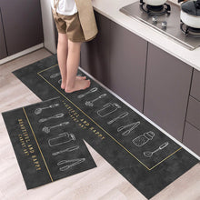 갤러리 뷰어에 이미지 로드, New Hot Sale Kitchen Floor Mat Tableware Pattern Entrance Doormat Bathroom Door Floormat Parlor Anti-slip Antifouling Long Rugs
