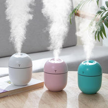 Load image into Gallery viewer, Mini Air Humidifier 200ml Aroma Essential Oil Diffuser USB Charging Ultra Low Noise Purifier Cute Cool Mist Maker for Home Car
