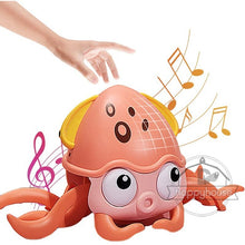 Laden Sie das Bild in den Galerie-Viewer, Crawling Crab Baby Toys with Music LED Light Up Musical Toys for Toddler Automatically Avoid Obstacles Interactive Toys for Kids
